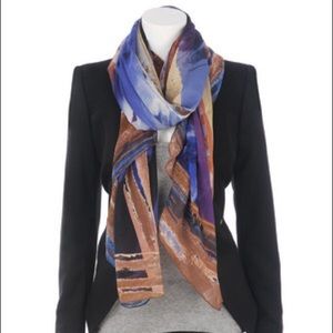 🎉HP Diane v Furstenberg paintbrush chiffon scarf